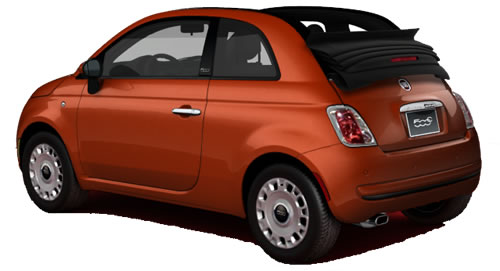 The 2012 FIAT 500c is a 2door softtop convertible seating a maximum of 4